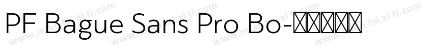 PF Bague Sans Pro Bo字体转换